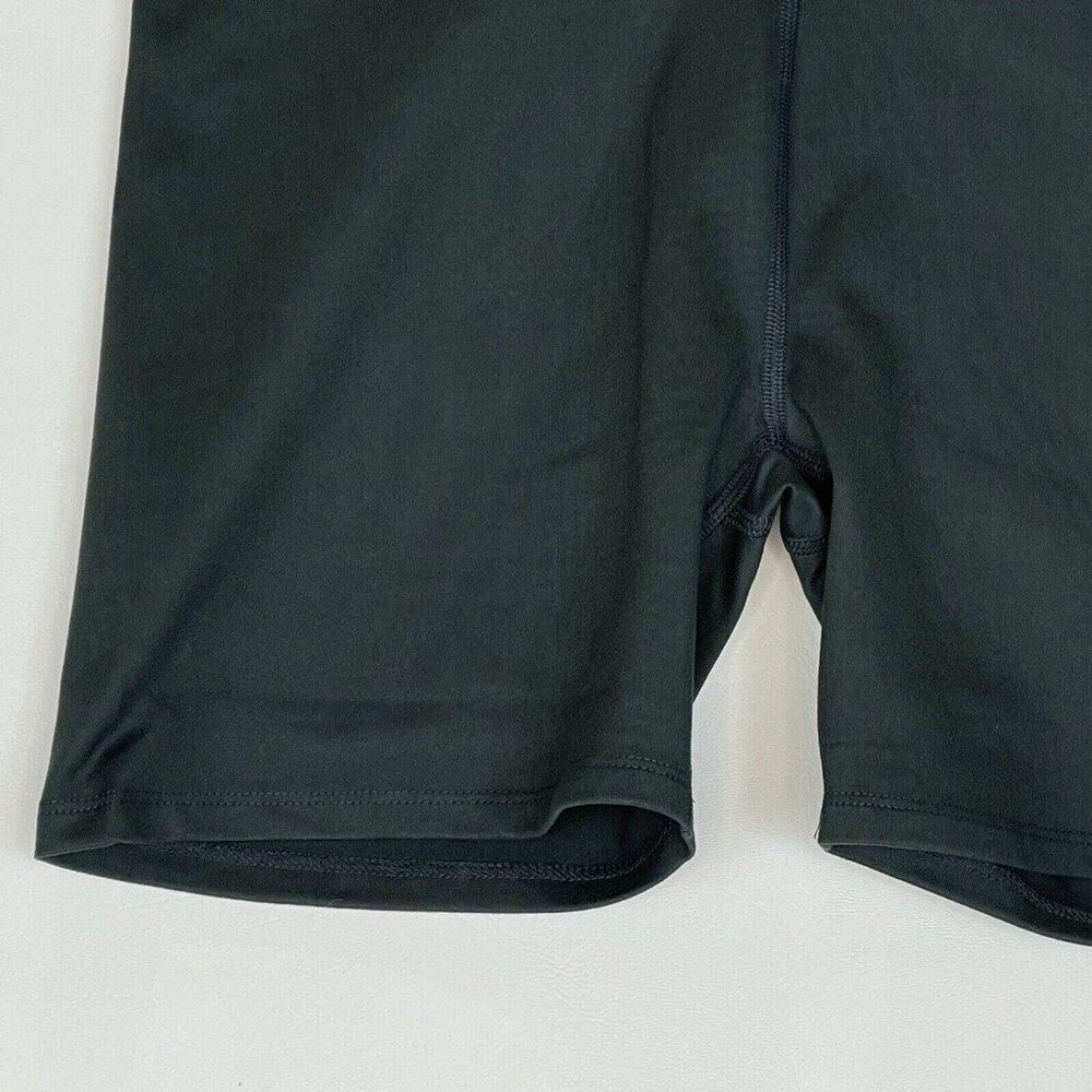 New Women Leggings Shorts High Waisted Yoga Small Hide Pocket Slate gray - Picture 11 of 12